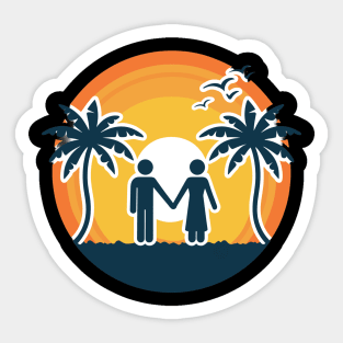 Sunset Together Sticker